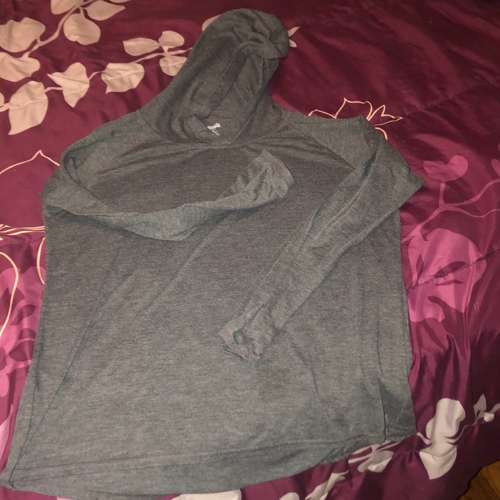 Gray light weight hoodie
